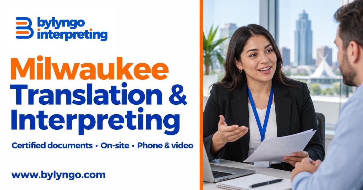 Bylyngo — Milwaukee translation and interpreting: certified documents, on-site, phone and video services