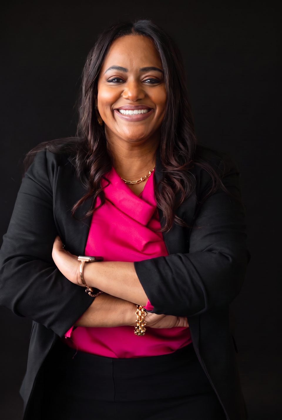 Portrait of Dawn Pérez Maldonado, founder and owner of Bylyngo Interpreting and Translation, LLC in Milwaukee, Wisconsin