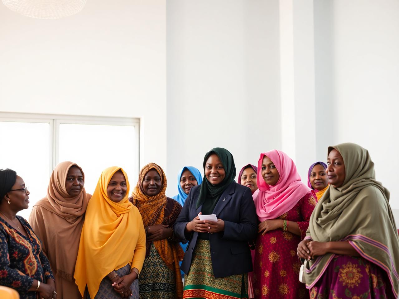 Amharic interpreter with Ethiopian community members