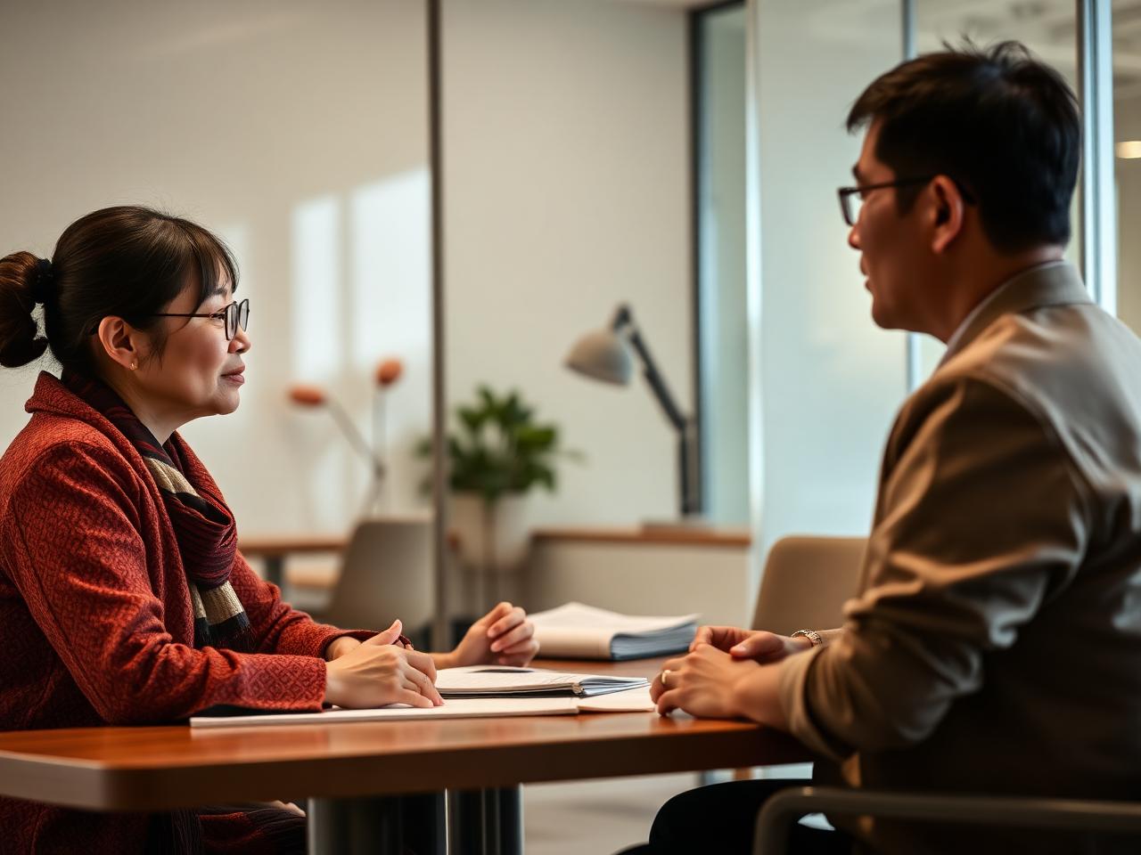 Mandarin Chinese interpreter in a professional business meeting