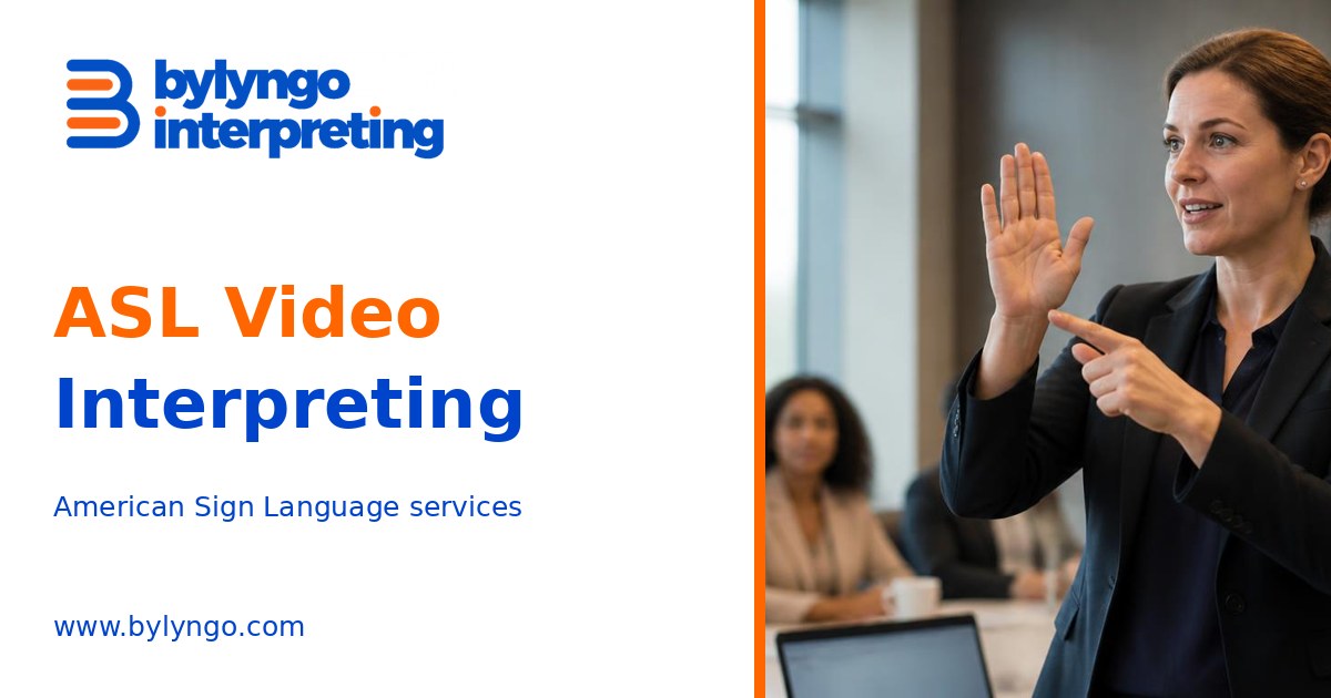 Bylyngo ASL Video Interpreting with an American Sign Language service photo